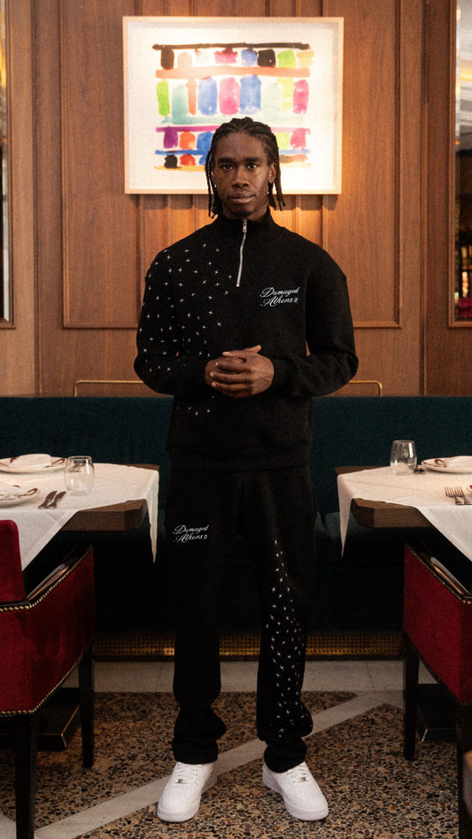 Fallin Stars Quarter-Zip Black
