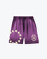 STARS Washed Shorts Purple