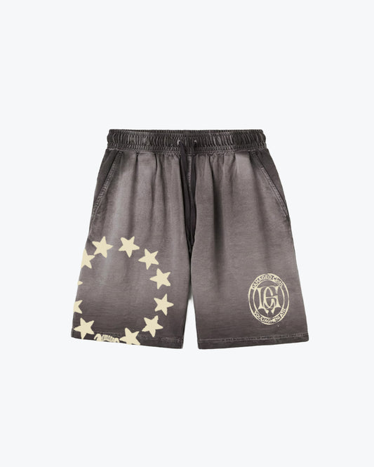 STARS Washed Shorts Gray