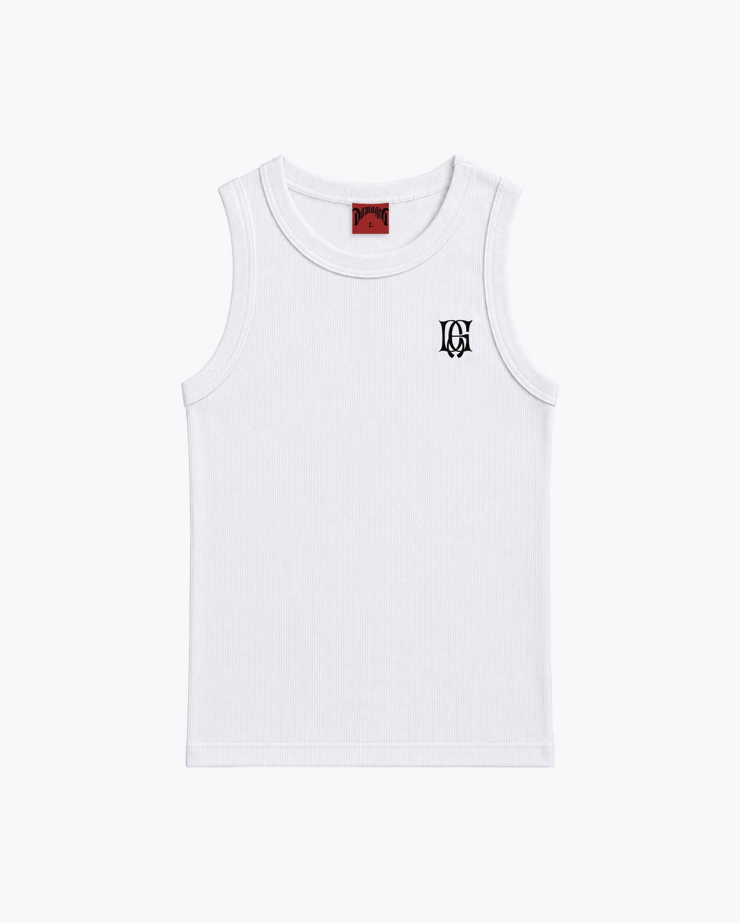 Soft Rib White TankTop