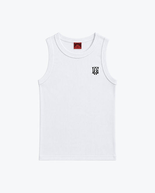 Soft Rib White TankTop