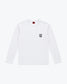 Heavy Rib Distressed White Longsleeve