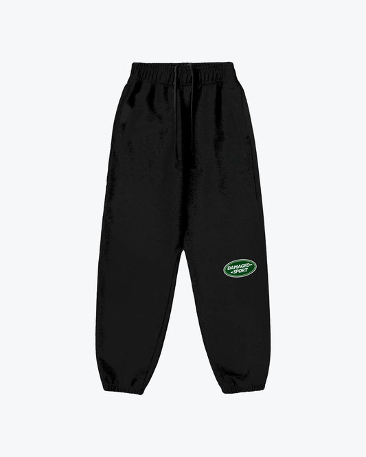 DAMAGED SPORT Black Sweatpants