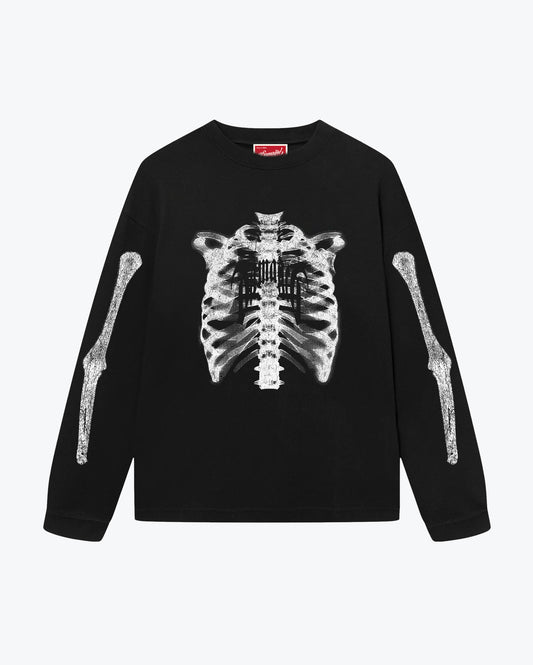 Skeleton White Longsleeve