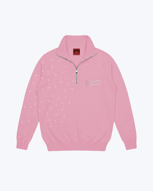 Fallin Stars Quarter-Zip Pink